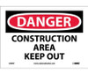 Danger: Construction Area Keep Out - 7X10 - PS Vinyl - D404P