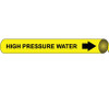 Pipemarker Precoiled - High Pressure Water B/Y - Fits 3 3/8"-4 1/2" Pipe - D4060