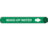 Pipemarker Precoiled - Make-Up Water W/G - Fits 3 3/8"-4 1/2" Pipe - D4070