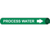 Pipemarker Precoiled - Process Water W/G - Fits 3 3/8"-4 1/2" Pipe - D4085