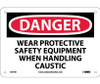 Danger: Wear Protective Safety Equipment When - 7X10 - Rigid Plastic - D414R