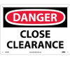 Danger: Close Clearance - 10X14 - .040 Alum - D423AB
