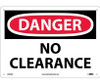 Danger: No Clearance - 10X14 - .040 Alum - D456AB