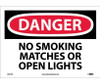 Danger: No Smoking Matches Or Open Lights - 10X14 - PS Vinyl - D457PB