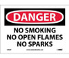 Danger: No Smoking No Open Flames No Sparks - 7X10 - PS Vinyl - D458P