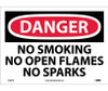 Danger: No Smoking No Open Flames No Sparks - 10X14 - PS Vinyl - D458PB