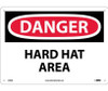 Danger Hard Hat Area 10X14 .040 Alum