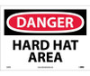 Danger: Hard Hat Area - 10X14 - PS Vinyl - D46PB