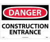 Danger: Construction Entrance - 14X20 - .040 Alum - D470AC