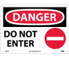 Danger: Do Not Enter - Graphic - 10X14 - .040 Alum - D499AB