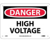 Danger High Voltage 7X10 Rigid Plastic