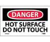 Danger: Hot Surface Do Not Touch - 3X5 - PS Vinyl - Pack of 5 - D559AP