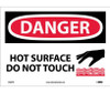 Danger: Hot Surface Do Not Touch - Graphic - 10X14 - PS Vinyl - D560PB