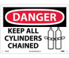 Danger: Keep All Cylinders Chained - Graphic - 10X14 - .040 Alum - D563AB