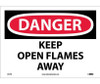 Danger: Keep Open Flames Away - 10X14 - PS Vinyl - D57PB