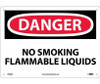 Danger: No Smoking Flammable Liquids - 10X14 - .040 Alum - D588AB