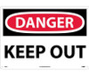 Danger: Keep Out - 14X20 - .040 Alum - D59AC