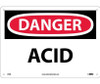 Danger: Acid - 10X14 - Rigid Plastic - D5RB