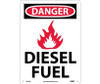 Danger: Diesel Fuel - Graphic - 10X14 - .040 Alum - D644AB