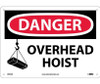 Danger: Overhead Hoist - Graphic - 10X14 - .040 Alum - D653AB