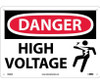 Danger High Voltage (Graphic) 10X14 .040 Alum