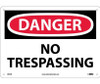 Danger: No Trespassing - 10X14 - .040 Alum - D81AB