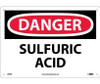 Danger: Sulfuric Acid - 10X14 - Rigid Plastic - D85RB
