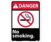 Danger: No Smoking (W/Graphic) - 14X10 - .040 Alum - DGA20AB