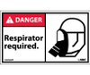 Danger: Respirator Required (Graphic) - 3X5 - PS Vinyl - Pack of 5 - DGA26AP