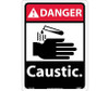 Danger: Caustic - 14X10 - Rigid Plastic - DGA35RB