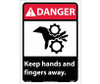 Danger: Keep Hands And Fingers Away - 14X10 - PS Vinyl - DGA46PB