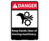 Danger: Keep Hands Clear Of Moving Machinery - 14X10 - PS Vinyl - DGA48PB