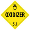 Dot Shipping Label - Oxidizer 5.1 - 4X4 - PS Vinyl - 500/Roll - DL14ALV