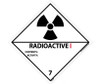 Dot Shipping Labels - Radioactive I - 4X4 - PS Paper - 500/Rl - DL25AL