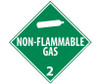 Dot Shipping Labels - Non-Flammable Gas 2 - 4X4 - PS Paper - 500/Rl - DL6AL