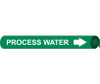 Pipemarker Precoiled - Process Water W/G - Fits 4 5/8"-5 7/8" Pipe - E4085