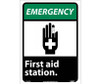 Emergency - First Aid Station (W/Graphic) - 14X10 - PS Vinyl - EGA3PB