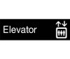 Engraved - Elevator - Graphic - 3X10 - Black - 2Ply Plastic - EN11BK