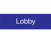 Engraved - Lobby - 3X10 - Blue - 2Ply Plastic - EN12BL