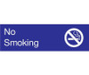 Engraved - No Smoking - Graphic - 3X10 - Blue - 2Ply Plastic - EN15BL