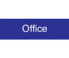 Engraved - Office - 3X10 - Blue - 2Ply Plastic - EN16BL