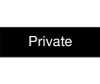 Engraved - Private - 3X10 - Black - 2Ply Plastic - EN17BK