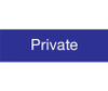 Engraved - Private - 3X10 - Blue - 2Ply Plastic - EN17BL