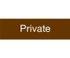 Engraved - Private - 3X10 Brown - 2 Ply Plastic - EN17BN