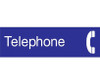 Engraved - Telephone - Graphic - 3X10 - Blue - 2Ply Plastic - EN23BL