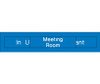 Engraved - Meeting Room In Use/Vacant - 2X10 - Blue - 2Ply Plastic - EN304BL
