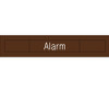 Engraved - Alarm On/Off - 2X10 - Brown - 2Ply Plastic - EN308BN