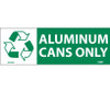 (Graphic) Aluminum Cans Only - 7.5X2.5 - PS Vinyl - Pack of 5 - ENV20AP