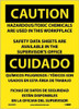 Caution: Hazardous Toxic Chemicals Are Use (Bilingual) - 14X10 - PS Vinyl - ESC309PB