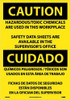 Caution: Hazardous Toxic Chemicals Are Use (Bilingual) - 20X14 - PS Vinyl - ESC309PC